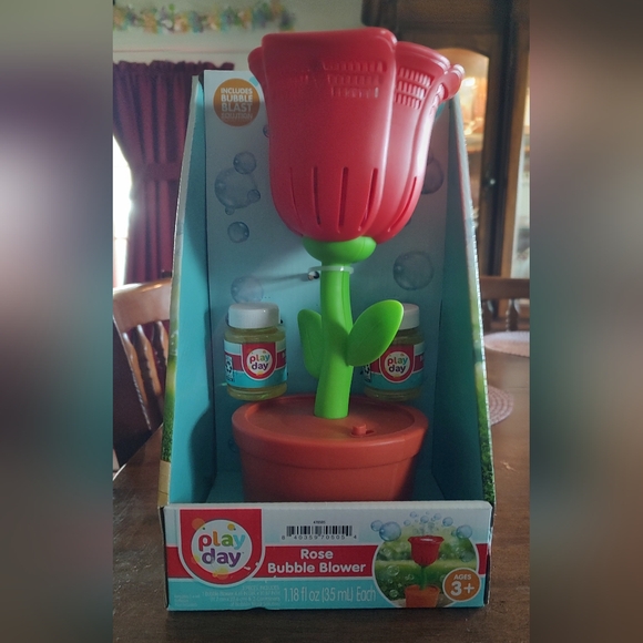 Other - Rose Bubble Blower Toy - Red